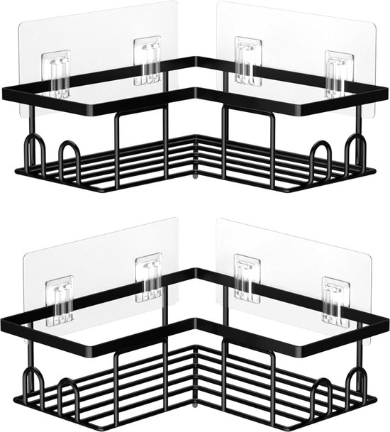 Emowpe Doucheplank zonder boren doucheplank voor douchestang - badkamer doucherek verstelbare hoogte, voor douchestang met diameter 15 mm - 28 mm