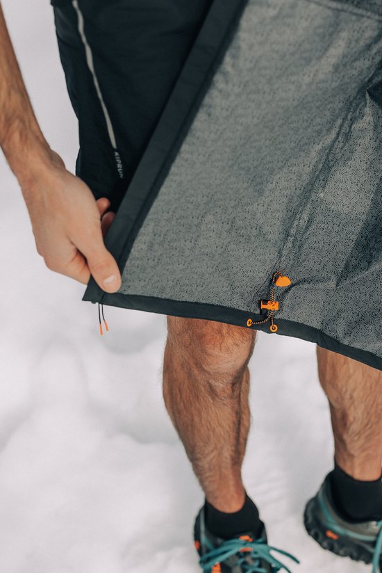 Zwarte ultra lichtgewicht heren regenjas Venture M