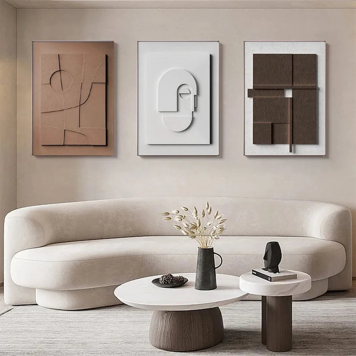 Beige poster