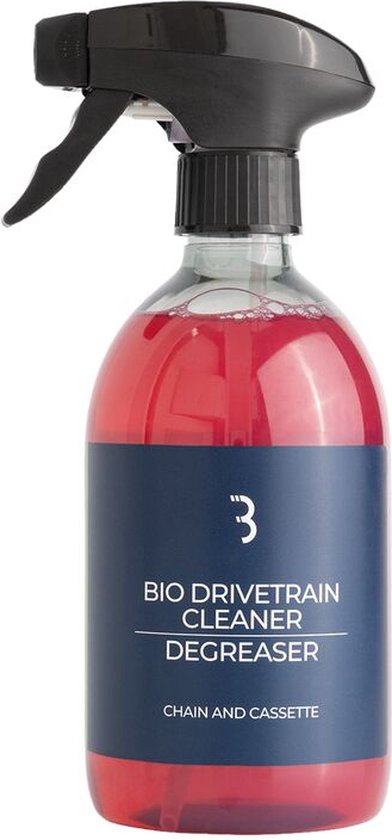 BBB Cycling Bio DriveTrain Cleaner Spray - Kettingreiniger Fiets - Plantaardige Ketting Ontvetter in Handige Spuitfles - Geschikt Voor Ketting, Cassette en Aandrijfonderdelen - 500ml - BTL-250S