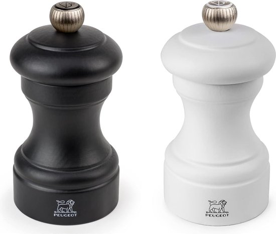 Peugeot - Bistro Manual Zoutmolen - Klassieke Verstelbare Grinder - Beukenhout, Grafiet, 10 cm
