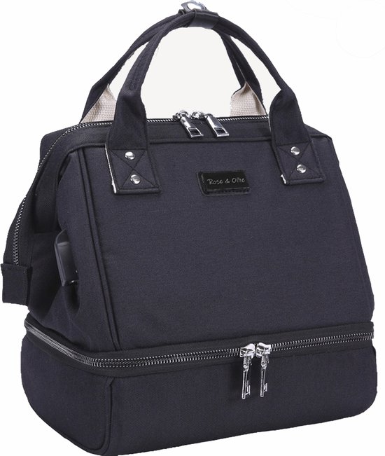 Rose & Ollie Kleine Kolftas Handtas Model Zwart - Koeltas Moedermelk