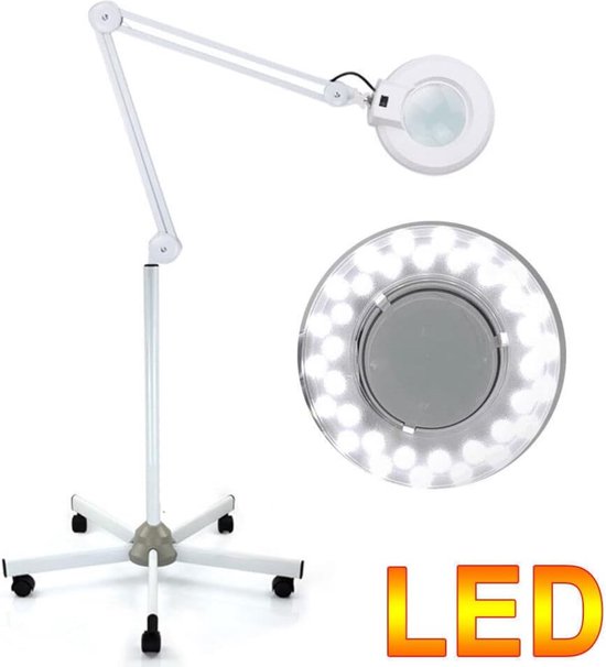 Lampe loupe de sol - Loupe sur pied