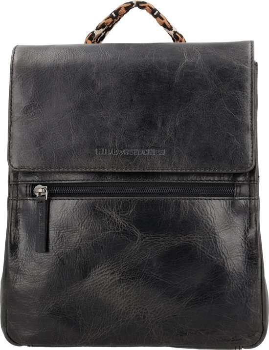 Micmacbags Next Navajo Backpack - Sac à dos - Cuir Premium - Zwart - 100% Cuir