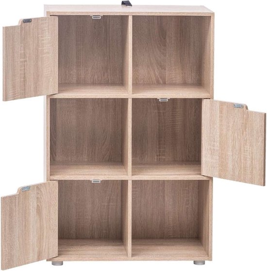 Woltu 6-vaks Boekenkast Wit 60 x 160 x 23,5 cm Woltu 6-vaks Boekenkast Wit 60 x 160 x 23,5 cm