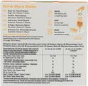 Achterkant van de waterdrop Ice Tea Peach doos met instructies en voedingswaarde.
