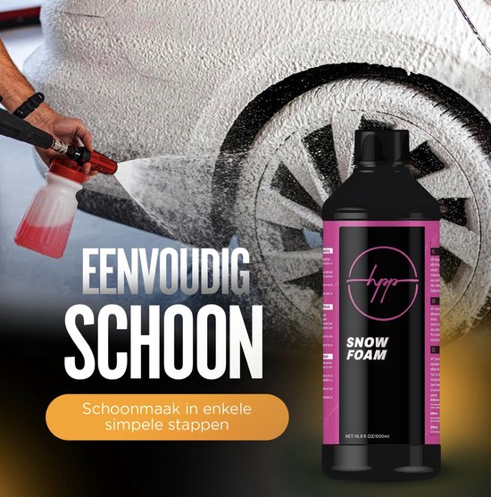 Car Care HPP Druk spuit Snow Foam 500ml - Handpomp - Foamer auto - Auto foamer - Foam gun - Druk spuit auto - Schuimsproeier - Auto spuit - Foam cannon auto - Foam sproeier - Snow Foam Sprayer - Schuimpistool auto 2L - Drukspuit fiets/motor — afbeelding 3