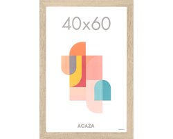 ACAZA Fotolijst - Fotokader - Fotolijst 40x60 cm - Fotokader 40x60 cm - Hout - Lichte Eik