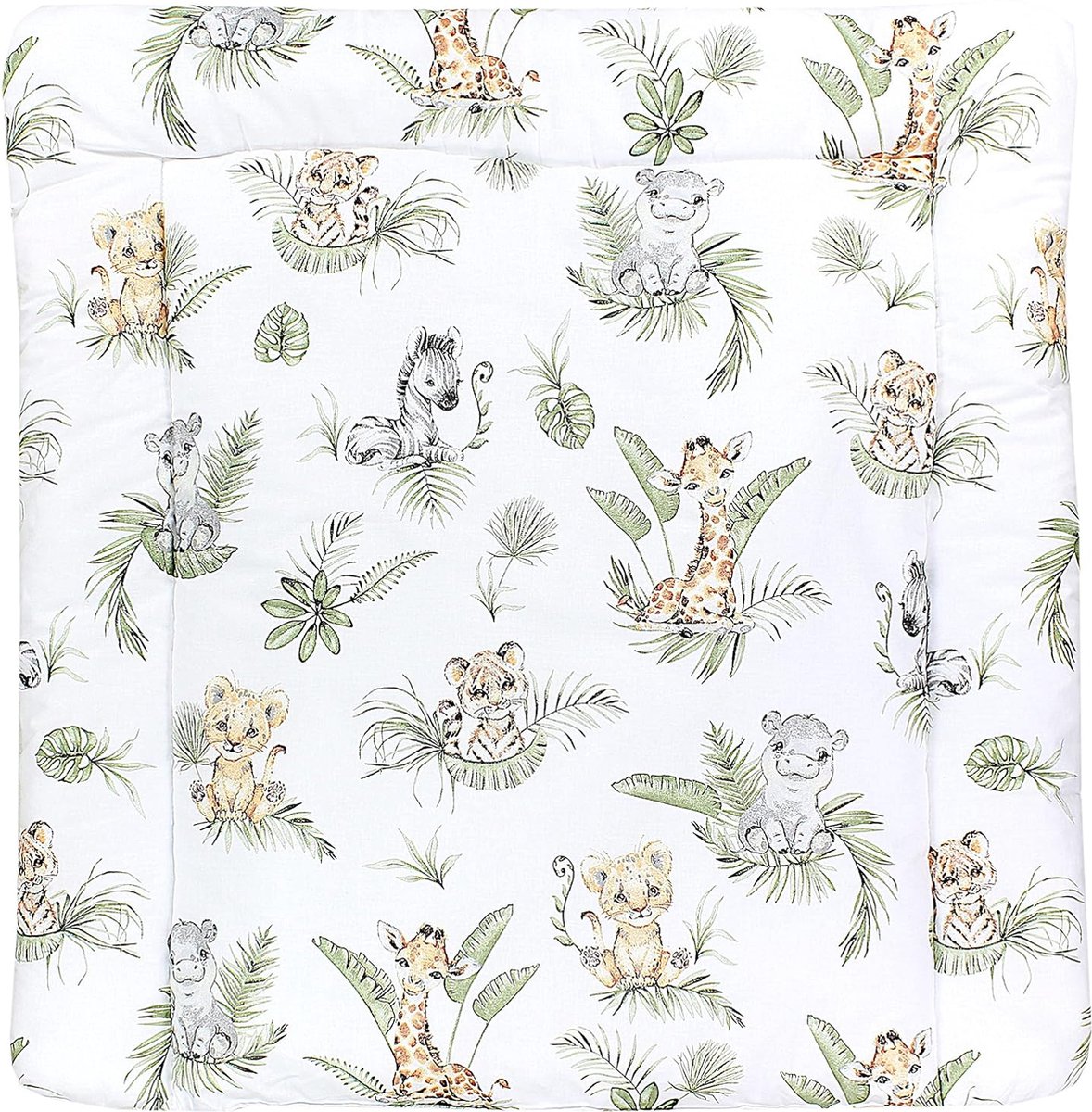 Goedkoopste Goodivery ® Comfortabele Baby Verschoonmat met Zacht Katoenen Design en Safari Thema