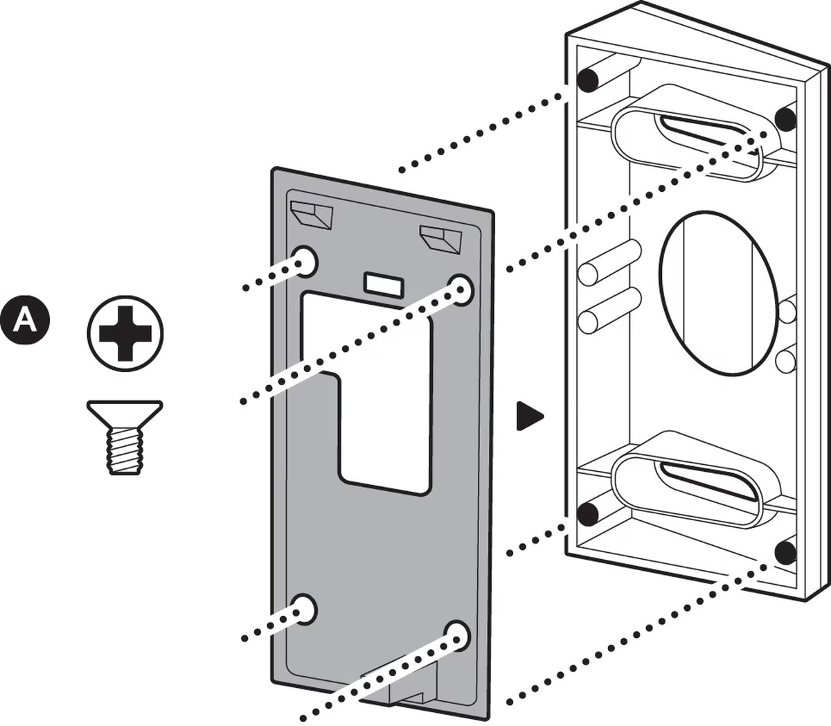 SmarThuis - Montageplaat Geschikt voor Ring Video Doorbell (2de Generatie) - Reserveonderdelen – foto 3