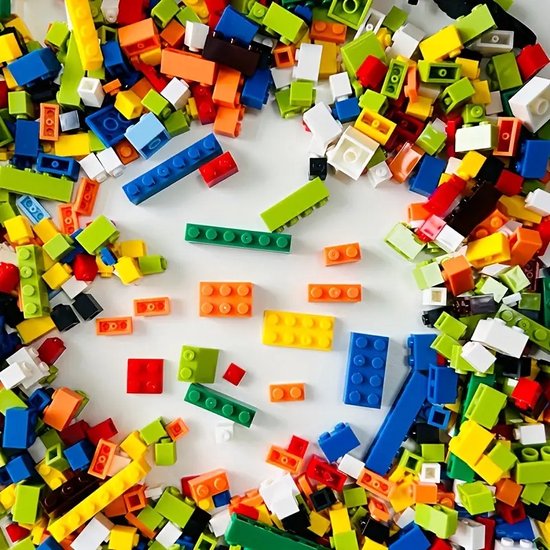 1000-delige DIY Bouwstenen Set - Creatief & Educatief Bouwpakket - Geschikt voor LEGO - Ideaal voor Kinderen en Volwassenen - Leert Basisbouwprincipes - Kleurige Mix - Hoge Kwaliteit ABS van 17 Parts — afbeelding 3