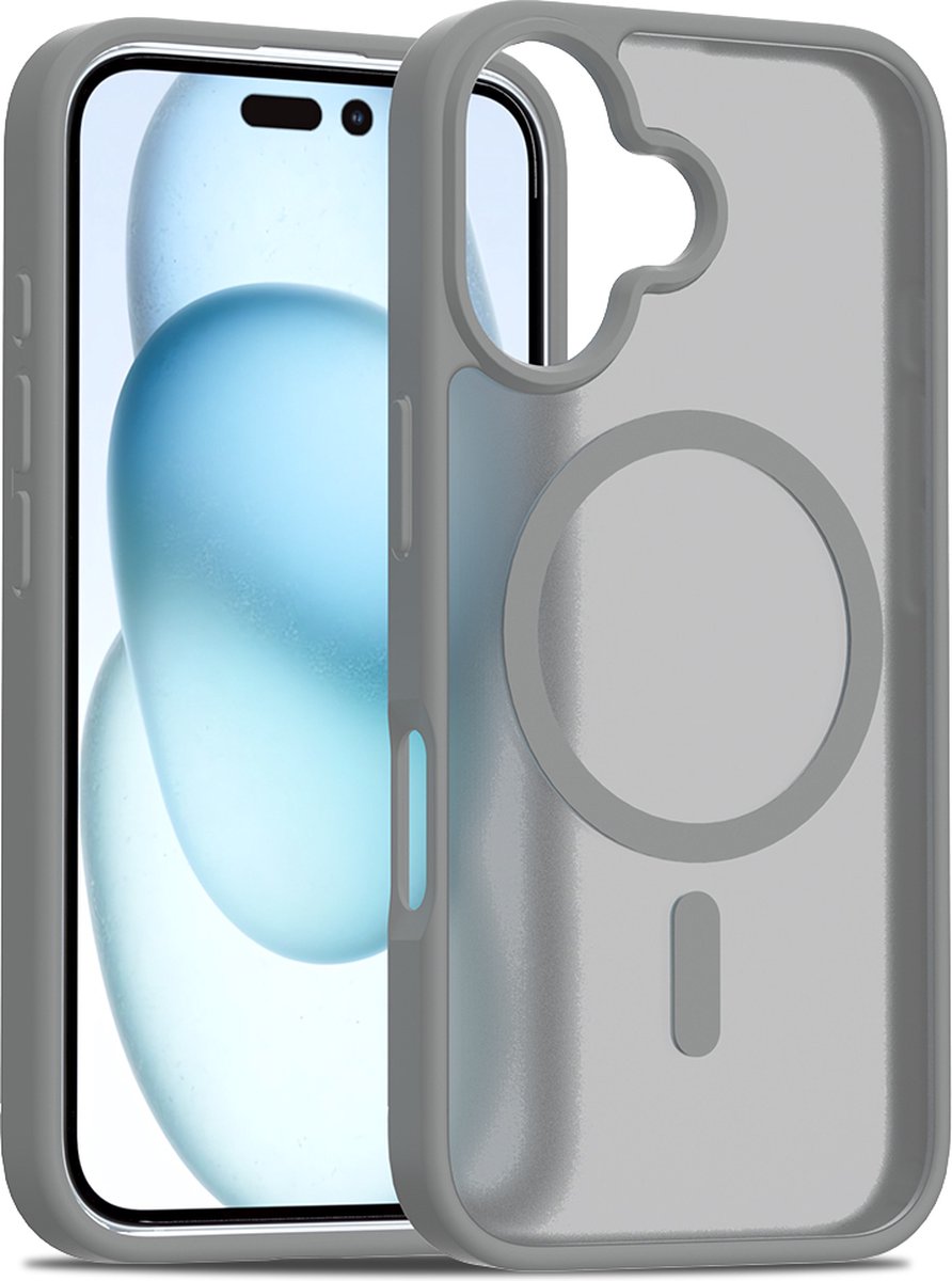 iPhone 16 hoesje - Magsafe compatibel - Grijs