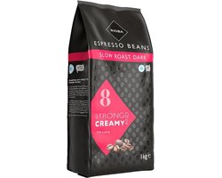 Rioba koffiebonen Dark Roast - 100% Arabica Strong and Creamy - 8 x 1 kg