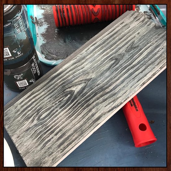 Roller à structure à grain de bois ZERO 90® - Rouleau peigne à grain de bois - Grain de bois - Grain de Wood - Rouleau à grain de bois - Brosse à grain de bois - Créer du grain de bois dans la Peinture