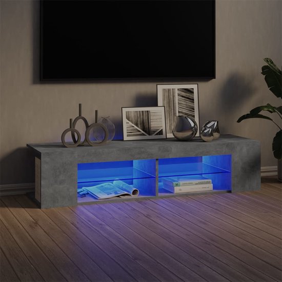 Ilion Tv-meubel met LED-verlichting 90x35x40 cm wit