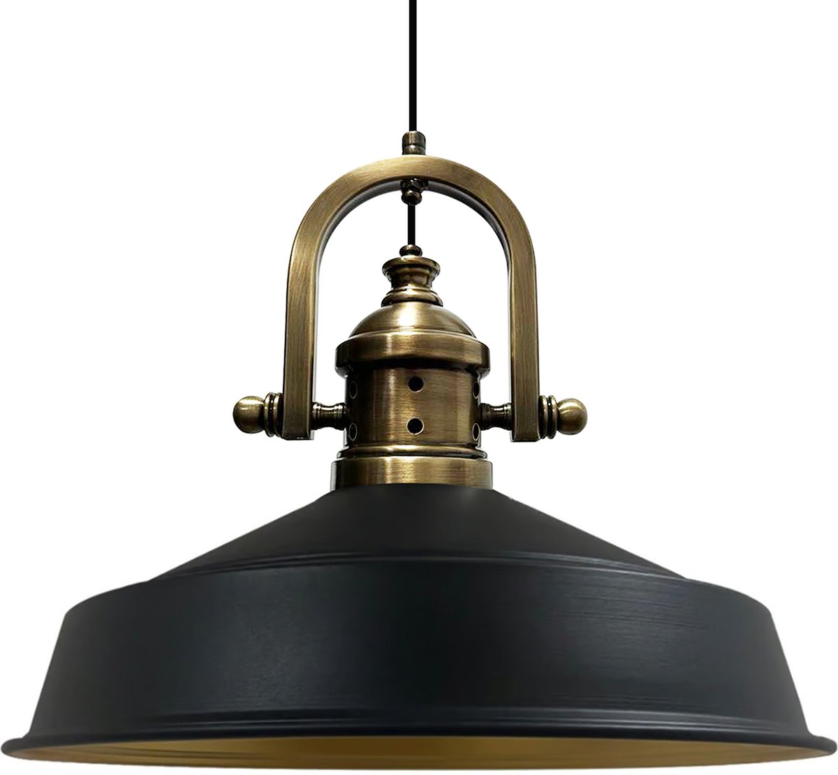 Bamyum Asletl Industriële Zwart Hanglamp Van Metaal
