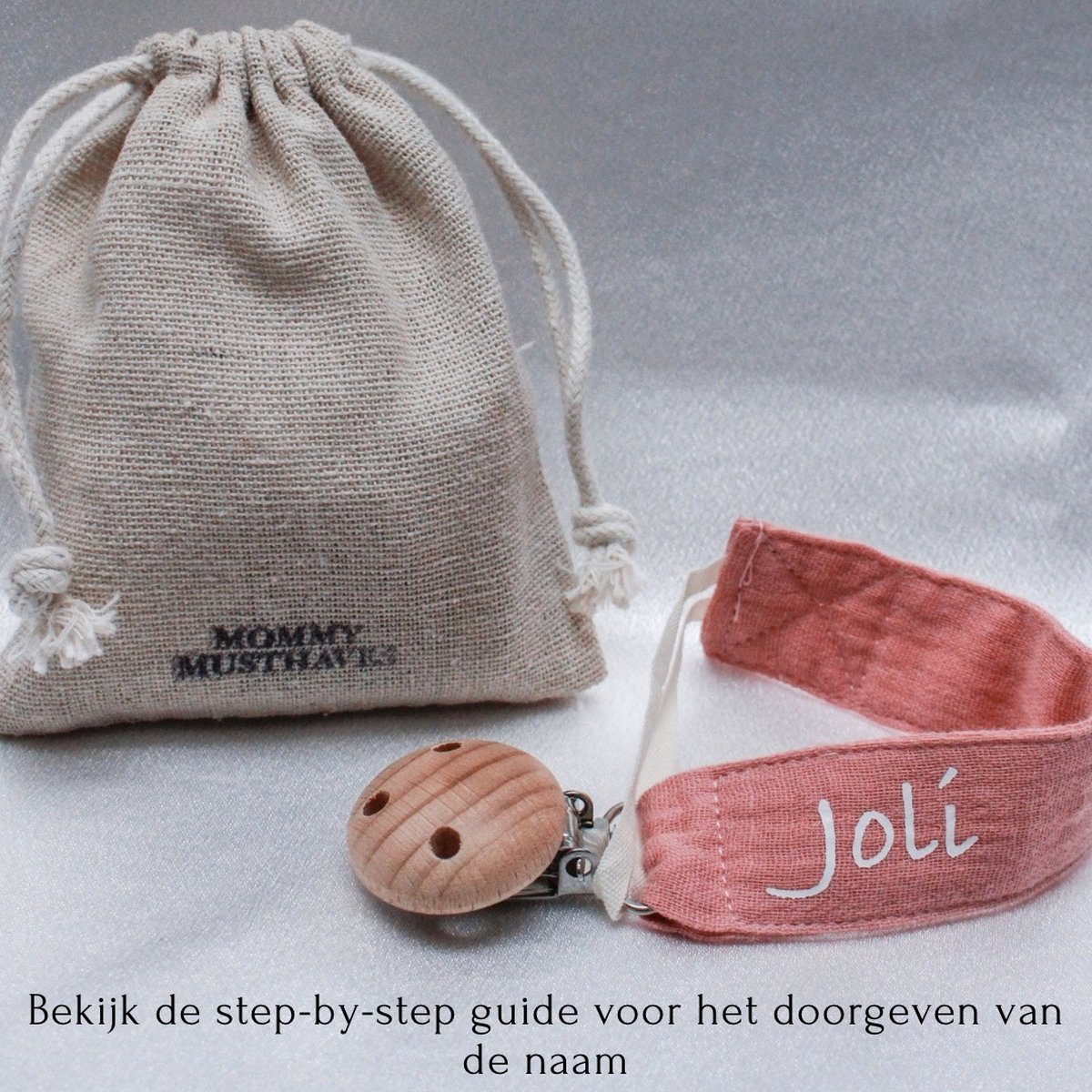 Goedkoopste Speenkoord met naam - katoen - roze - houten knop - speenketting met naam - baby - gepersonaliseerd kraamcadeau - stof - jongen - meisje - fopspeen - accessoires baby - katoen - Roze - ZIE BESCHRIJVING VOOR HET DOORGEVEN VAN DE NAAM