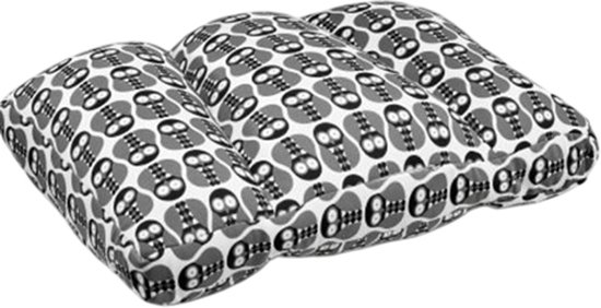 Oreiller Kuschelmaxx - design eulen - kussen ferme et doux avec un bel imprimé. Rempli de microgranules, indéformable et lavable. Idéal sur le canapé, le lit ou en voyage. Dimensions 60 x 40 cm. 3 zones