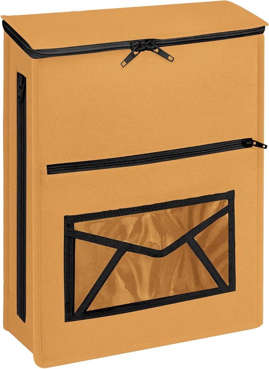 Brievenbusvanger voor UPVC, Glas, Hout en Metalen Deuren, Vilt Postvanger voor Deurpostsleuven, Mails Colletor Eenvoudig te Installeren, Minimalisme Postbewaarder, Praktisch Deurbeslag, Grijze Postzak