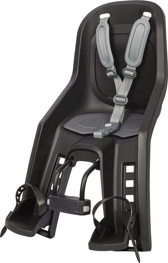 Polisport Bubbly Mini Plus Kinderzitje - Zwart/Donkergrijs