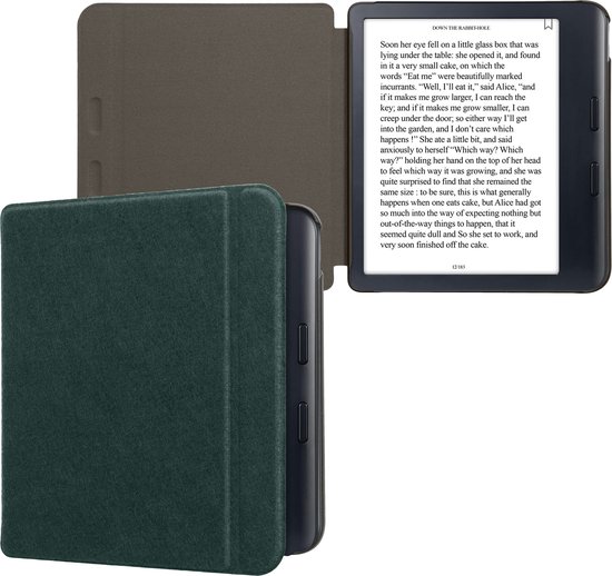 kwmobile hoes geschikt voor Kobo Libra Colour - e-reader beschermhoes van vilt - petrol van Merkloos — afbeelding 3