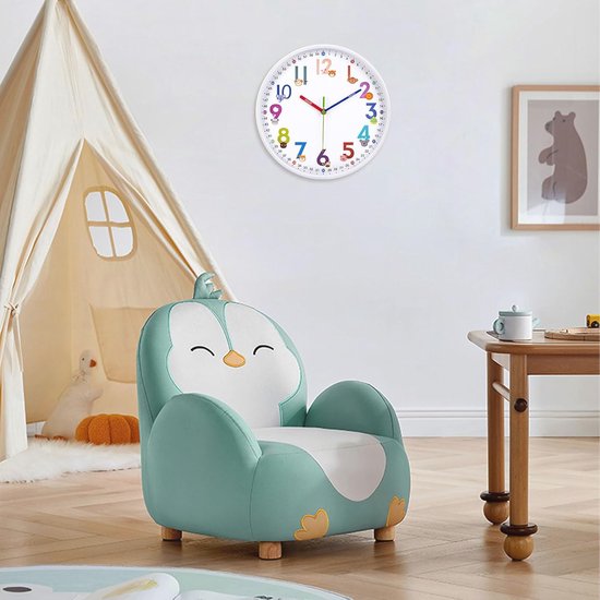Wandklok zonder tikkend geluid, vintage, 30 cm, Romeinse cijfers, kwarts, grote batterij, gemakkelijk af te lezen, voor slaapkamer, huis, keuken, slaapkamer, kantoor, school