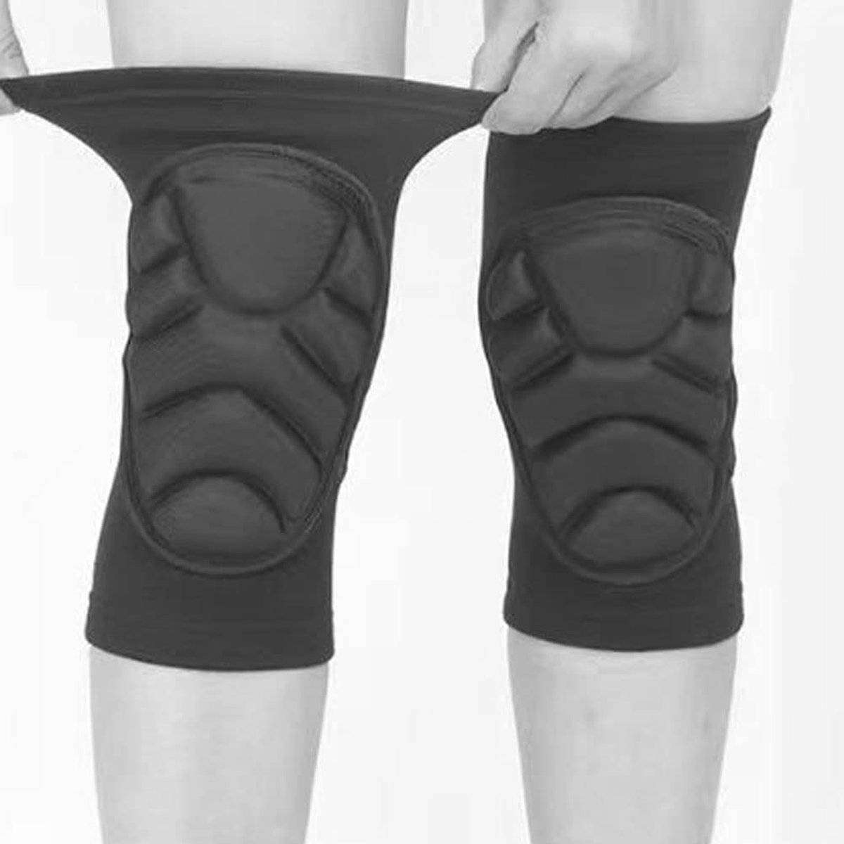 Omenluck 1 Paar Sport Knieën Brace Ondersteuning Mouw