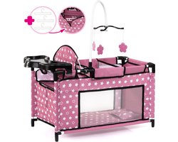 Bayer Design Multibed voor poppen tot 46cm donkerroze