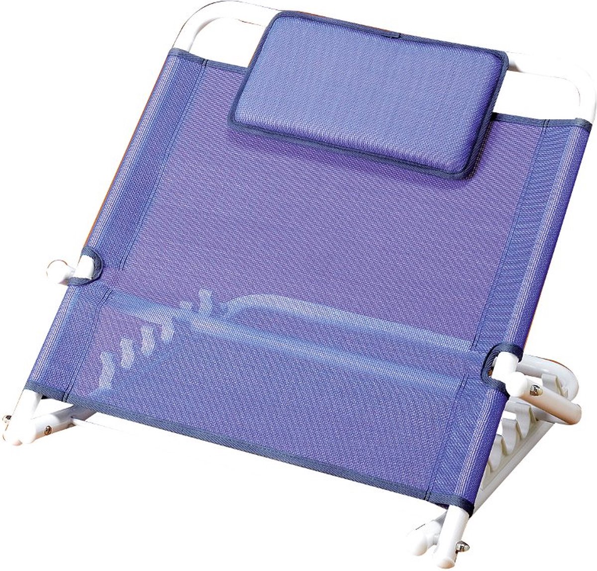 Goedkoopste Rugsteun voor in bed - inclusief kussentje - 5 standen - Blauw