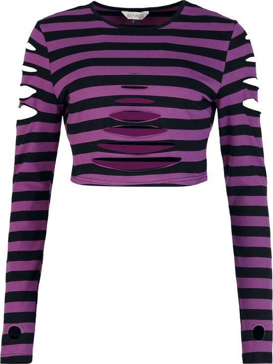 Banned - CHANTREA Crop top - XL - Paars