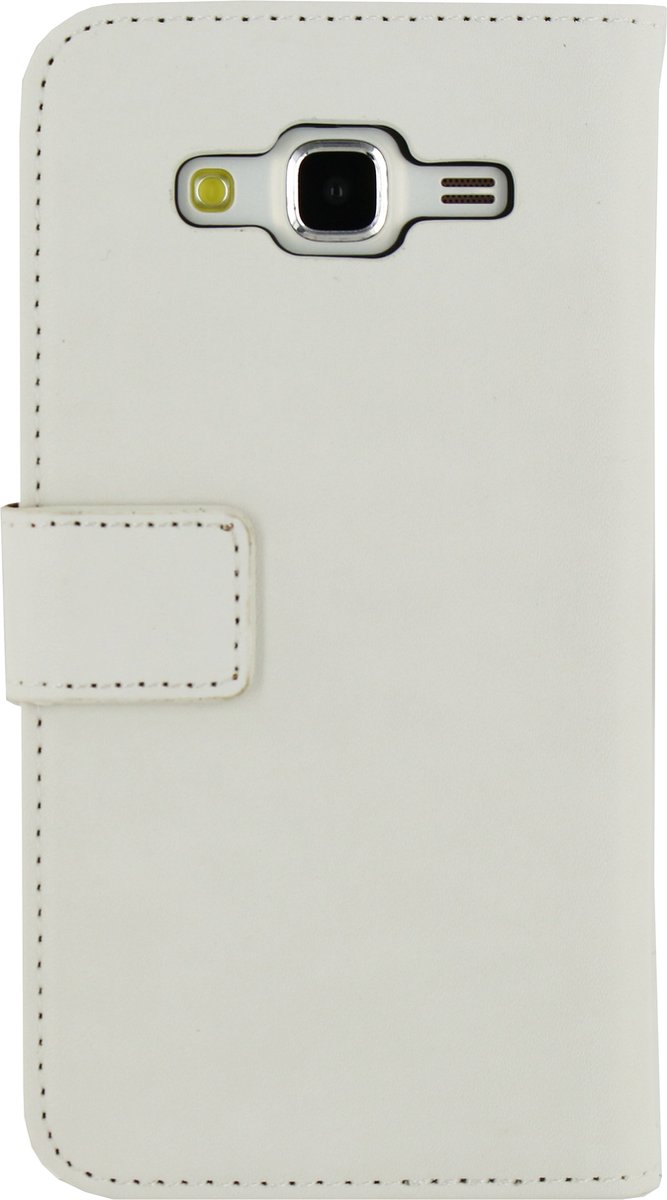 Mobilize Telefoonhoesje geschikt voor Samsung Galaxy J5 (2015) Hoesje | Mobilize Classic Wallet Bookcase Portemonnee | Pasjeshouder voor 2 Pasjes | Telefoonhoesje voor Pinpas / OV Kaart / Rijbewijs - Wit