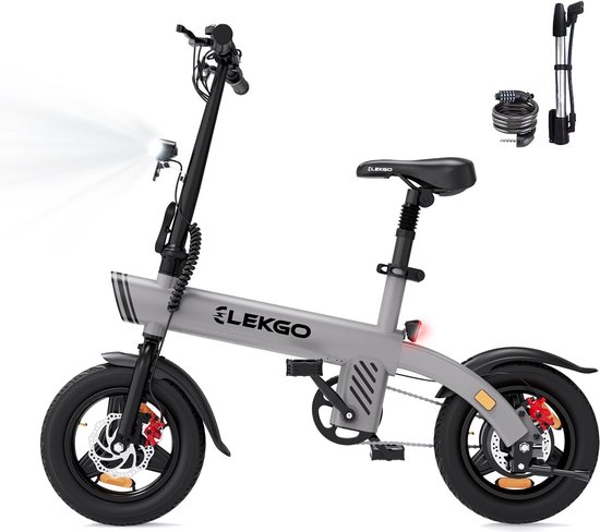 ELEKGO Elektrische Fiets EG01 - Trendy 14 Inch City Commuter EBike met 36V 7.8Ah Lithium Batterij - Volwassenen en Jongeren E-Bike met 250W Motor