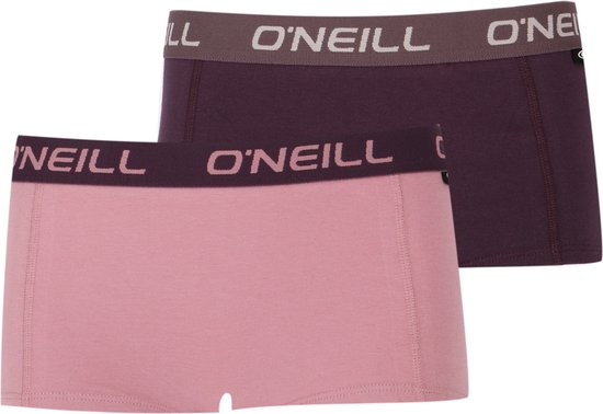 O'Neill lot de 2 boxers femme - mauve prune - L