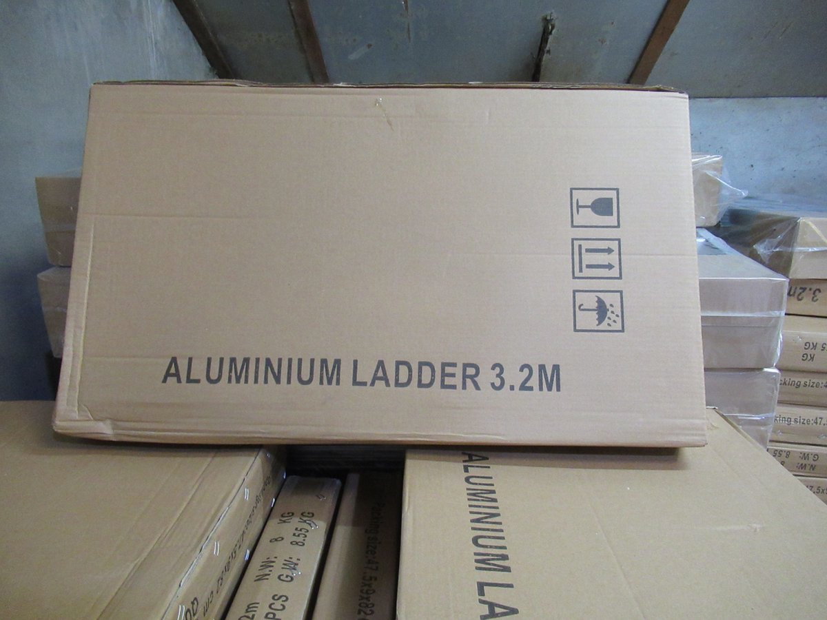 Telescopische Vouwladder - Telescopische Ladders - Soft Close - Werkhoogte 3,2 m - zilverachtig – foto 5