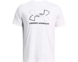 Under Armour UA GL FOUNDATION UPDATE SS-WHT Heren Sportshirt - Wit - Mod Grijs - Zwart