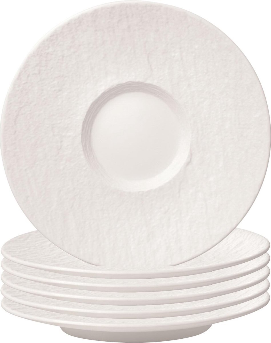 Café au Lait Untertassen Manufacture Rock ø 17 cm Set van 6