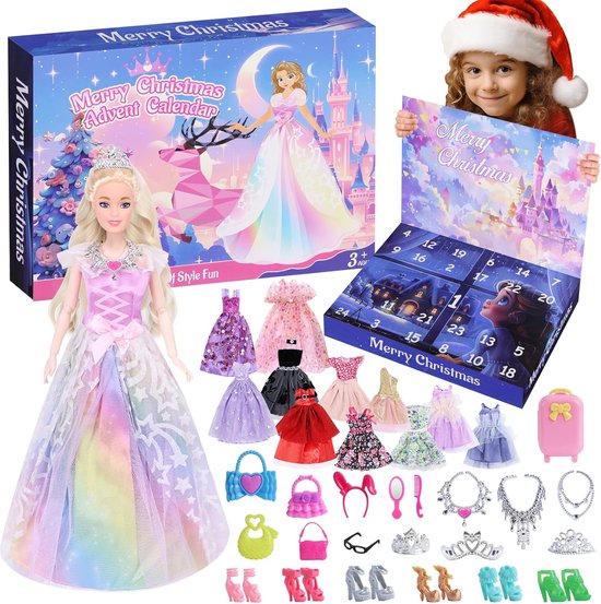 Equivera Adventskalender Kinderen - Cadeau voor Kinderen - Cadeau voor de Feestdagen - Adventskalender