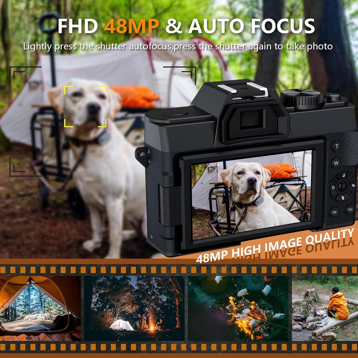 NBD S100 - Compact Digitale Camera - NL software - 64MP Camera met 180° Flip thumbnail 3