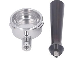 Bodemloze Portafilter 58 Mm met Afneembare Roestvrijstalen Mand voor Koffiezetapparaat