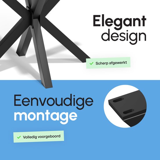 Bodo® - Pieds de table - Base acier X 71x85x85cm Set - Matrix Oberau