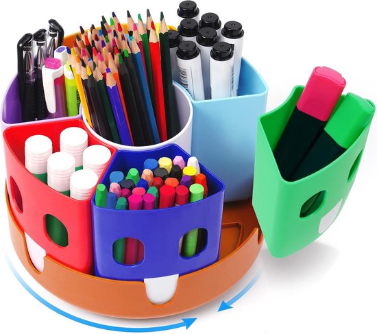 Kyduu Schrijfwaren Pennenhouder bureau, Pen houder, pennendoos, Waterdichte siliconen pennenhouder voor Bureau, Make up borstelhouder, Pennenkoker