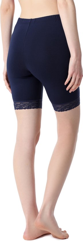Bellivalini Dames Leggings - Vrijetijdsbroek - Korte - Katoen - BLV-BLV50-217-LE - Donkerblauw - XL