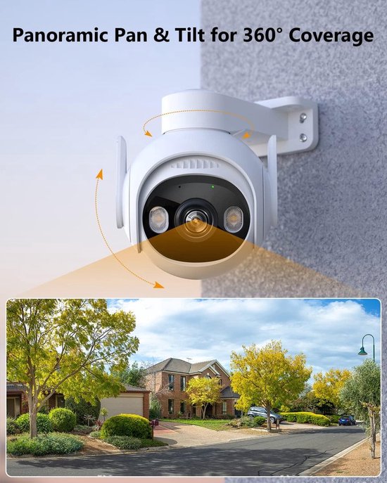 Imou Lamp bewakingscamera, wifi, voor buiten, draadloos, 3 K (5 MP), PTZ buitencamera, IP, personenherkenning, intelligente tracking, nachtzicht, kleur 30 m, bidirectionele audio Imou Lamp bewakingscamera, wifi, voor buiten, draadloos, 3 K (5 MP), PTZ buitencamera, IP, personenherkenning, intelligente tracking, nachtzicht, kleur 30 m, bidirectionele audio