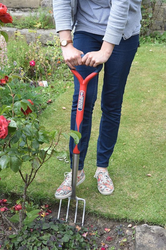 Schmith 4-delige Tuingereedschapset – Spade, Graafvork, Schoffel En Hark – Robuust Staal Met Houten Handvatten – Voor Graven, Spitten En Tuinonderhoud