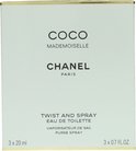 Verpakking van Chanel Coco Mademoiselle Eau de Toilette Twist and Spray.