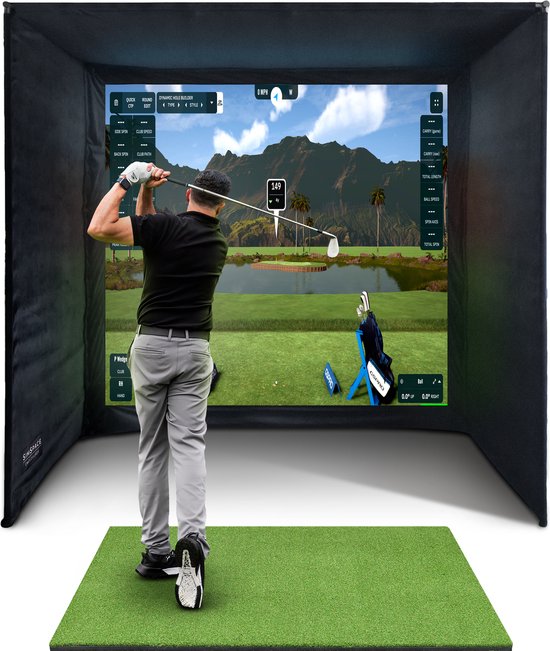 SimSpace Golf Simulator Enclosure - Altijd Indoor Golf | bol