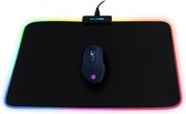 Bol.com Silvergear Gaming Muismat XXL LED Verlicht - Muismat Gaming - Groot - XL - Anti Slip - 34 x 25 cm - Zwart aanbieding
