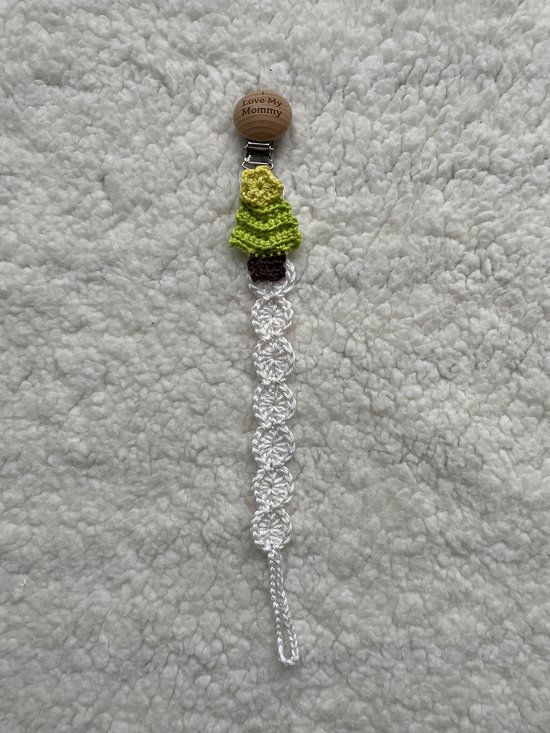 Maminobaby.nl baby geschenkset | Kerst - Handgemaakt | Babyslofjes | Speenkoord | Kraamcadeu | Babyshower — afbeelding 3