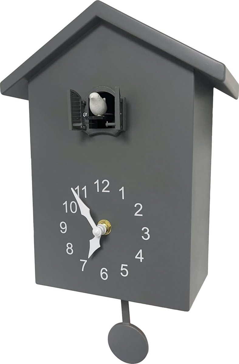 Lexium Koekoeksklok Modern - Minimalistische Koekoeksklok - Koekoek - Cuckoo Clock - Wandklok