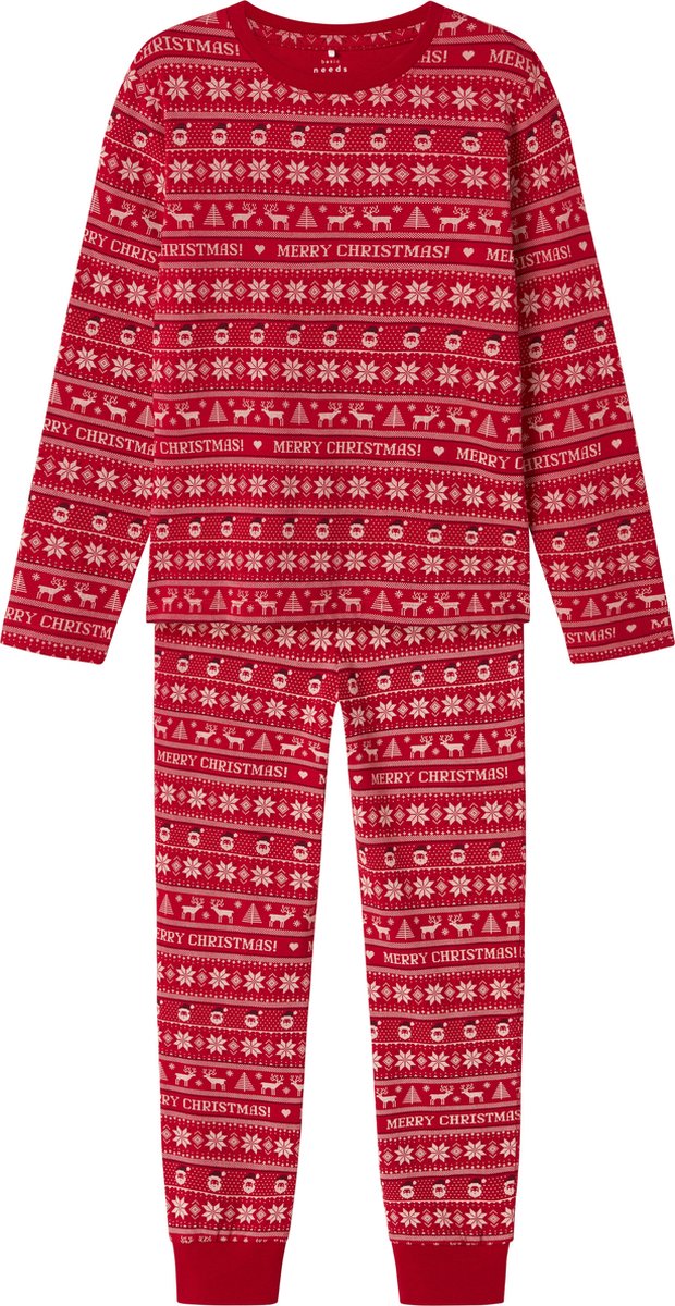 NAME IT Unisex Schlafanzug – Langer Nightset Von Der Dänischen Marke Für Gemütliche Stunden